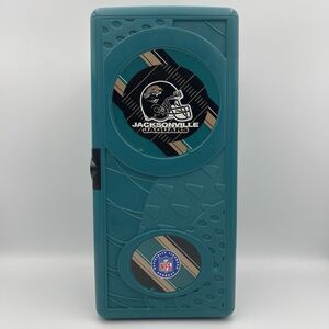 Vintage Jacksonville Jaguars NFL 1990s Suncast Mini Plastic CD Locker Holder 13”